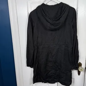 Lululemon City Stroll Lightweight Long Jacket Trench Coat in Black W2299 Sz 6 thumbnail 12