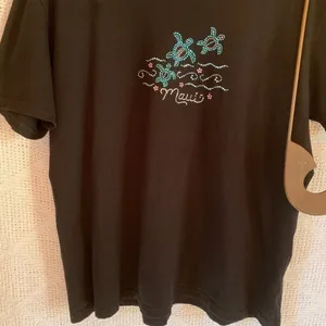 Anvil "Maui" Cotton T-Shirt Black‎ XL thumbnail 4