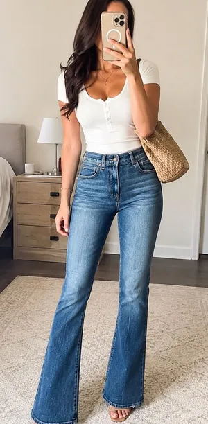 NWT Madewell The Vintage Flare Jeans Women’s 28P Petite High Rise Medium Wash thumbnail 1