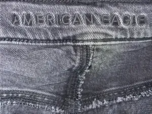 American Eagle 90s Boot Cut Distressed Black Washed Jeans thumbnail 4