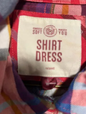 Flannel checker dress Red Size L thumbnail 4