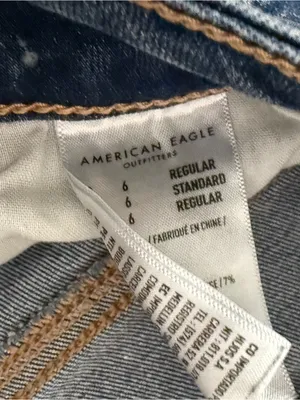 American Eagle Women's Skinny Jeans Distressed Blue Size 6 thumbnail 3