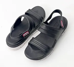 HUNTER Bloom Algae Foam Black Adjustable Straps Sandals Women’s 7 Beach Hiking thumbnail 1
