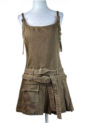 LIONESS Biker Mini Dress in Petrol Medium New Womens Denim thumbnail 4