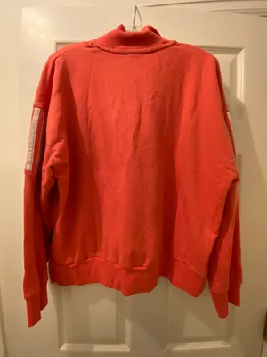 Pink quarter zip sweatshirt thumbnail 2