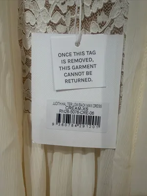 NWT Runaway the Label • judith maxi dress in cream sz XS thumbnail 10