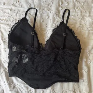 Gilly Hicks Black Lace Bralette Corset Top thumbnail 4