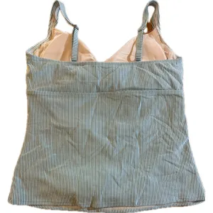 Lands' End Tankini Top Womens Size 16 Blue White‎ Stripe Colorblock Twist thumbnail 5