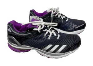 Adidas Astar Salvation 3W Women Running Shoes Purple Black‎ Silver Size 7.5 NEW thumbnail 1