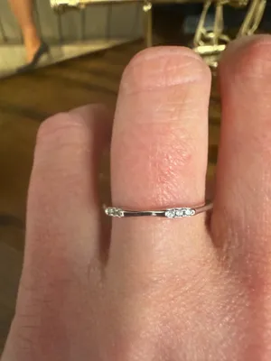 Boutique Sterling Silver 925 Ring with Moissanite Diamonds thumbnail 1