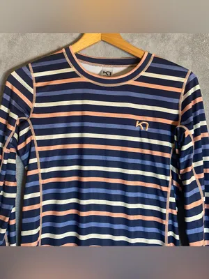 KARI TRAA Sjølvsagt Long sleeve multi color women’s top‎ size large thumbnail 5