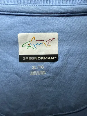 Greg Norman Men's Soft Cotton Shark T-Shirt Light Blue Size XL (Best thumbnail 3