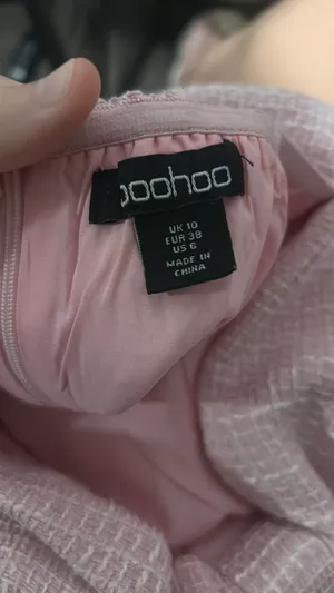 Boohoo pink bow knit mini dress thumbnail 3