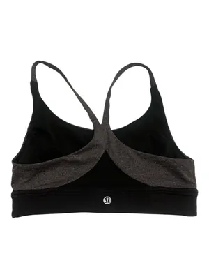 LULULEMON Train Times Bra Heathered Black size 4 thumbnail 5