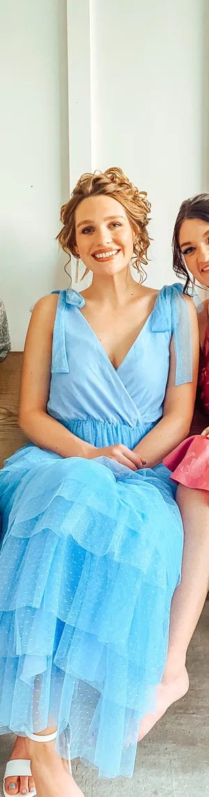 Just Be Red Dress Boutique Blue Tulle Dress thumbnail 4