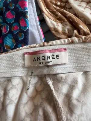 Andree By Unit Brown Snake Print Flare Pants thumbnail 5