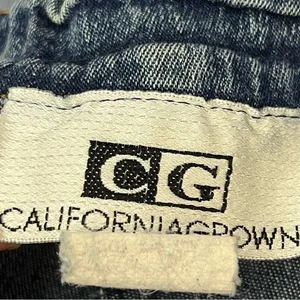 California Grown Vintage Y2K Denim Bodycon Dress L thumbnail 8