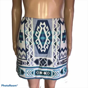 H&M Divided woven aztec skirt thumbnail 4