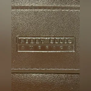 Perry Ellis Black Leather Wallet Sleek Minimalist Design thumbnail 4