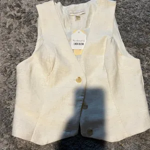 NWT Monteau linen‎ blend vest top small thumbnail 4
