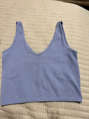 Forever 21 Periwinkle Crop Top thumbnail 1