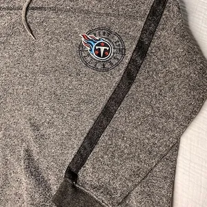 NFL Tennessee Titans Gray Pullover Sweatshirt Funnel Neck Womens XL‎ thumbnail 3