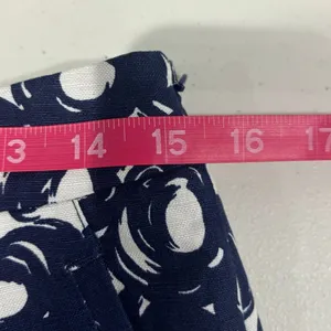 Boden Blue Circle Print Pencil Skirt‎ 8 Long 8L Cotton Linen Classic Preppy thumbnail 7