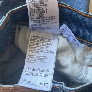 Levi Strauss & Co Distressed Wedgie Skinny Jean Size 26 thumbnail 5