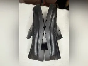 Anne Klein Emmylou Leather Loafer Chunky Sz 8.5 Classic Office Goth thumbnail 11