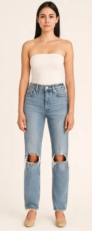 Abercrombie & Fitch The Ankle Straight Ultra High Rise Jeans Size 33 / 16 thumbnail 1