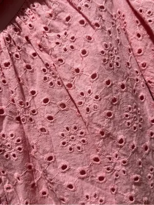 Pink eyelet blouse. Medium thumbnail 5