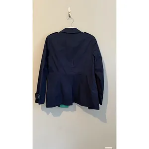 Talbots Rain Trench Coat Jacket Women Size XS Blue Button Up Military Preppy thumbnail 10