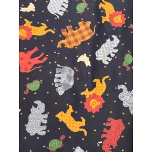 Handmade Vintage Noahs Ark Reversible Vest Folk Art Animals Whimsical 90s Layr thumbnail 6