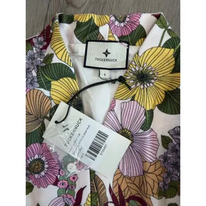 Tuckernuck Wildflower Fields Adalie Jumpsuit Pink Floral Stretch Elegant 6 $298 thumbnail 5