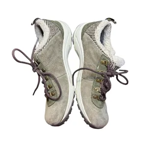 Merrell Shoes Womens‎ Size 8 Dark Olive Ivory Faux Fur Lined Hiking Winter Boots thumbnail 5