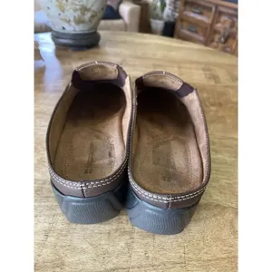 Naturalizer Womens Allia Brown Leather Clogs Slip on Mules Slides Size 8.5M thumbnail 4