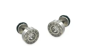 CZ Cubic Zirconia Stud Earrings for Men Women Streetwear Unisex Style thumbnail 1