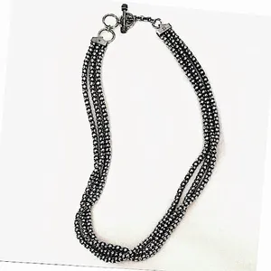 SILPADA 3-Strand Sterling Silver Popcorn Necklace NIB thumbnail 4