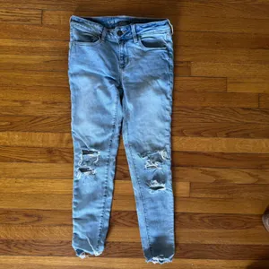 👖American Eagle High-Waisted Jegging Distressed Skinny Jeans👖 ~4 thumbnail 5