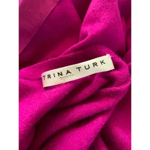 Trina Turk Women's Magenta Wool Cashmere Boat Neck Sweater Bow Back L thumbnail 4