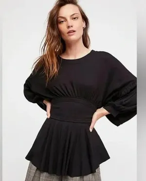Free People Black Top thumbnail 2