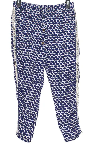 Anthropologie Pants Pull On Boho Coastal Resort Preppy Nautical Blue Size Medium thumbnail 1