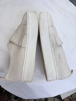 Vince Cream Knit Platform Slip On Sneakers Made in Italy US 8 EUR 38 thumbnail 3