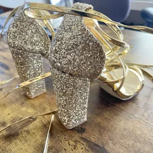 Women’s ankle high heels Glitter 5.5 thumbnail 5