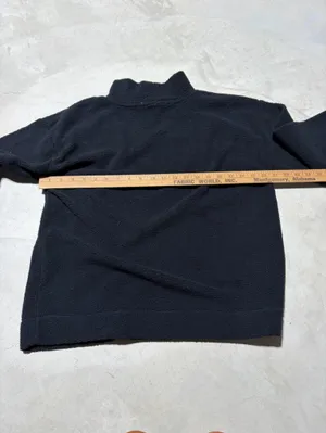 Loft Black Mock Neck Fleece Pullover small NWT thumbnail 8