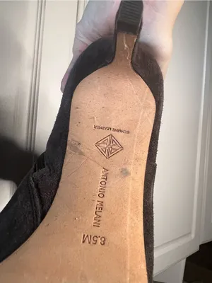 Y2K Antonio Melani Brown Suede Knee High Heeled Boots thumbnail 9