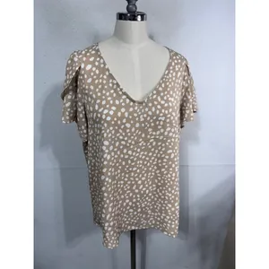 Vine & Love Polka Dot‎ Flutter Sleeve Boho Cottagecore Blouse USA Made Women's M thumbnail 3