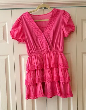 Boutique, pink romper thumbnail 1