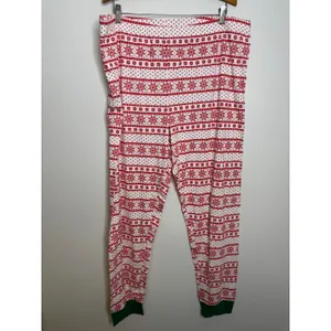 Carter's Pajama Set Adult XXL Red White Fair Isle Excellent Snowflake Holiday thumbnail 6
