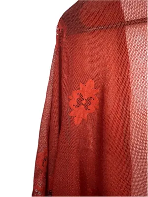 Daytrip Burnt Orange Boho Lace Duster Kimono Cardigan thumbnail 3